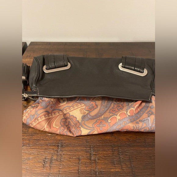 🖤 B. Makowsky black leather clutch - Picture 9 of 13